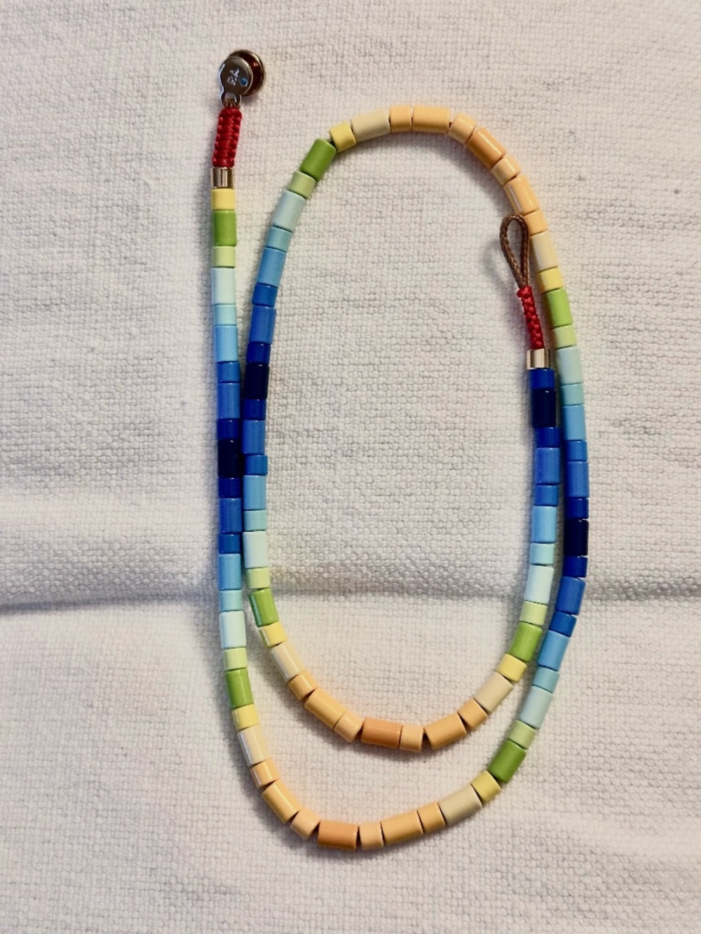 Roxanne Assoulin Rainbow Enamel Necklace Excellent Condition